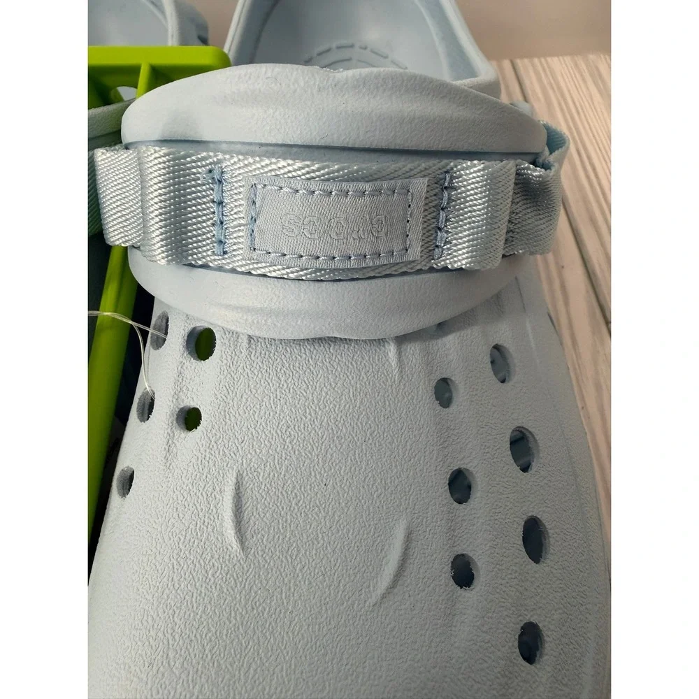 Crocs Echo Clog Light Blue Streetwear Molded Slip On  Mens Size 13 NEW